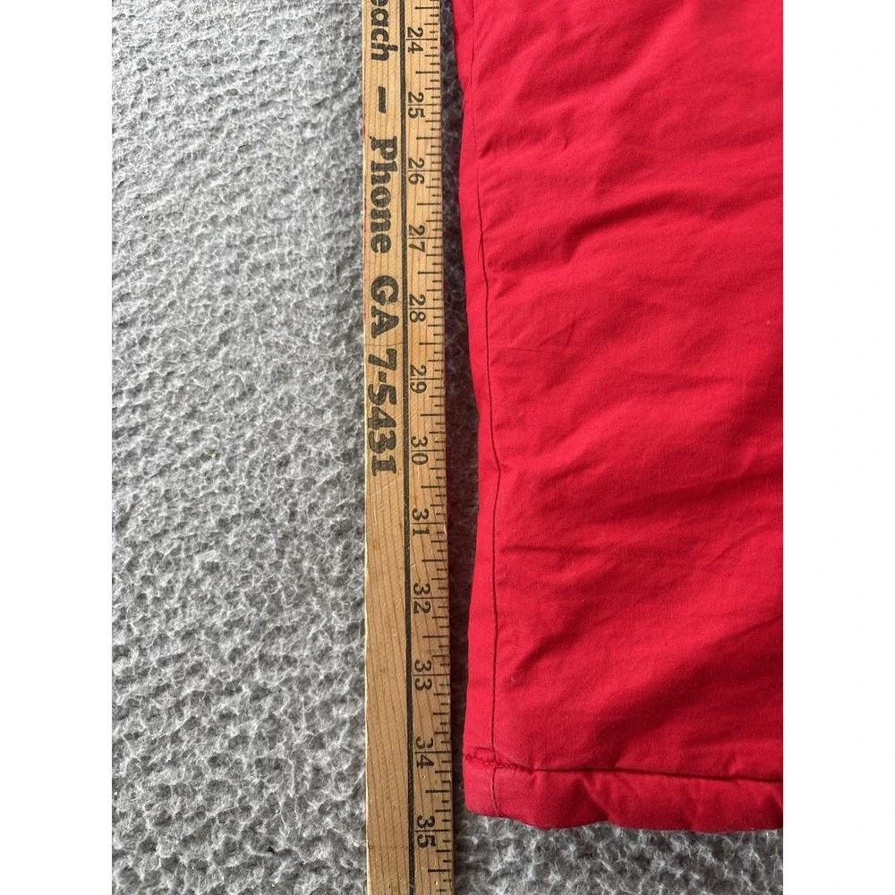 Vintage Polo Ralph Lauren Snow Pants Size‎ Medium x34.5 Red Cotton Down Filled